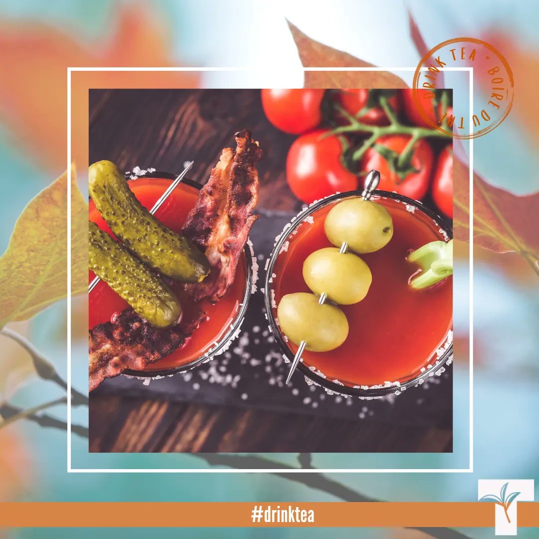 CanadaTea's tweet photo. It's #NationalVodkaDay and we have a tea cocktail recipe that will warm your senses and remind you of a campfire. Our spin on a caesar uses Lapsang Souchong for a smokey note. Give it a try and let us know what you think. #FallIntoTea #BrewCrew #DrinkTea https://t.co/sFjuKxKOkp https://t.co/3cHghvBZHa