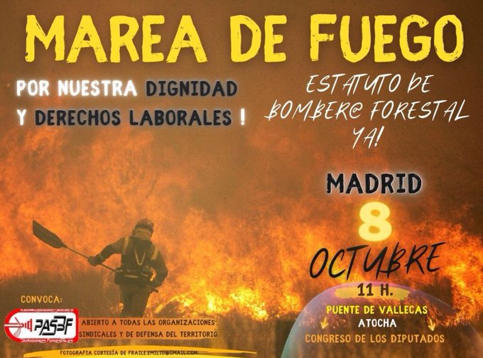 DIFUNDE Y LUCHA

#MareaDeFuego #BomberosForestales
#bomberosforestalesenlucha