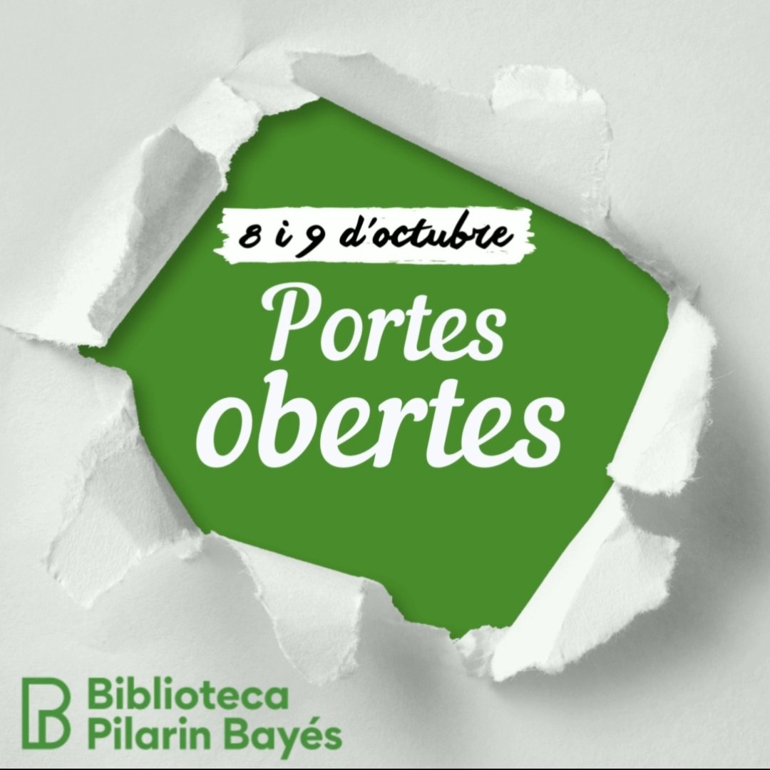evmalgastats's tweet photo. 💥Des de la La Malgastada Associació estem molt contentes que la nova biblioteca Pilarin Bayés ens hagi confiat la programació de dos actes que passaran  aquest cap de setmana de Jornada de Portes Obertes: https://t.co/P9UYcDgZ5g