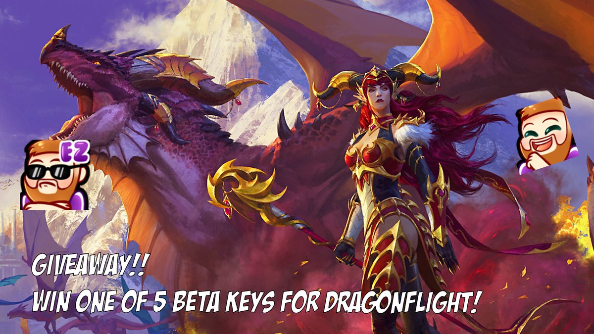 Nice_Killakris's tweet photo. !!GIVEAWAY!! 
I AM GIVING AWAY 5 BETA KEYS 
For @Warcraft Dragonflight 

How to enter: 
⬇️Follow
✅Like
🔁Retweet
🗨️ Comment What you are gonna main in dragonflight
And more giveaways on my live stream on twitch
#WoW_Partner https://t.co/eCTfvzhC83