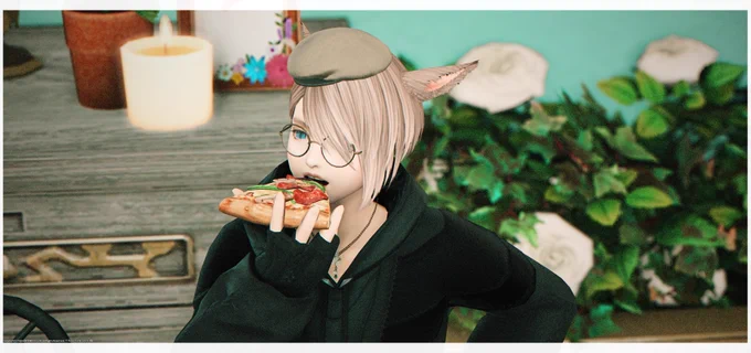 ピザ食べににさん 
