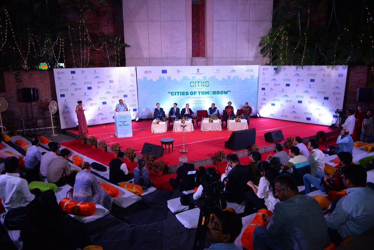 Naim_K's tweet photo. "Cities of Tomorrow" Photography Exhibition launched yesterday by the #CITIIS program partners. It is a culmination of the CITIIS photography competition chaired by Sh Raghu Rai. Visit us at the India Habitat Centre, New Delhi; the exhibition is available till Oct 6, 2022. https://t.co/mX87zDfppd