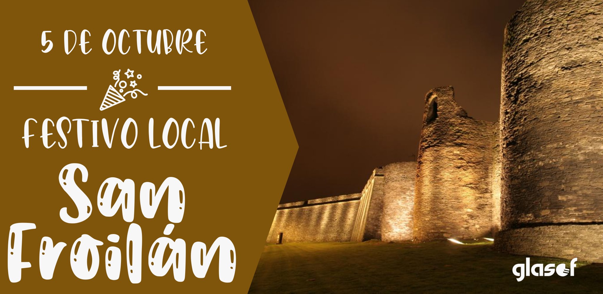 Glasof on Twitter "Hoy es festivo local en Lugo. 🎆¡Estaremos