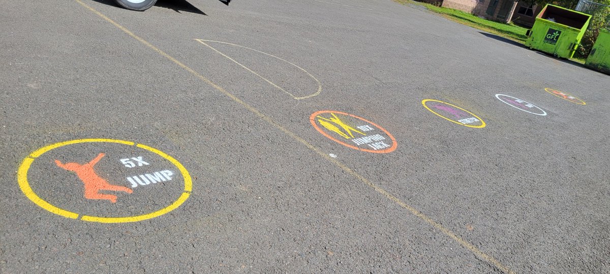 nmes_community's tweet photo. Check out our new stencils on the playground! Special thanks to @VLGNewMaryland for the new way to play! https://t.co/ej16bdFNhZ