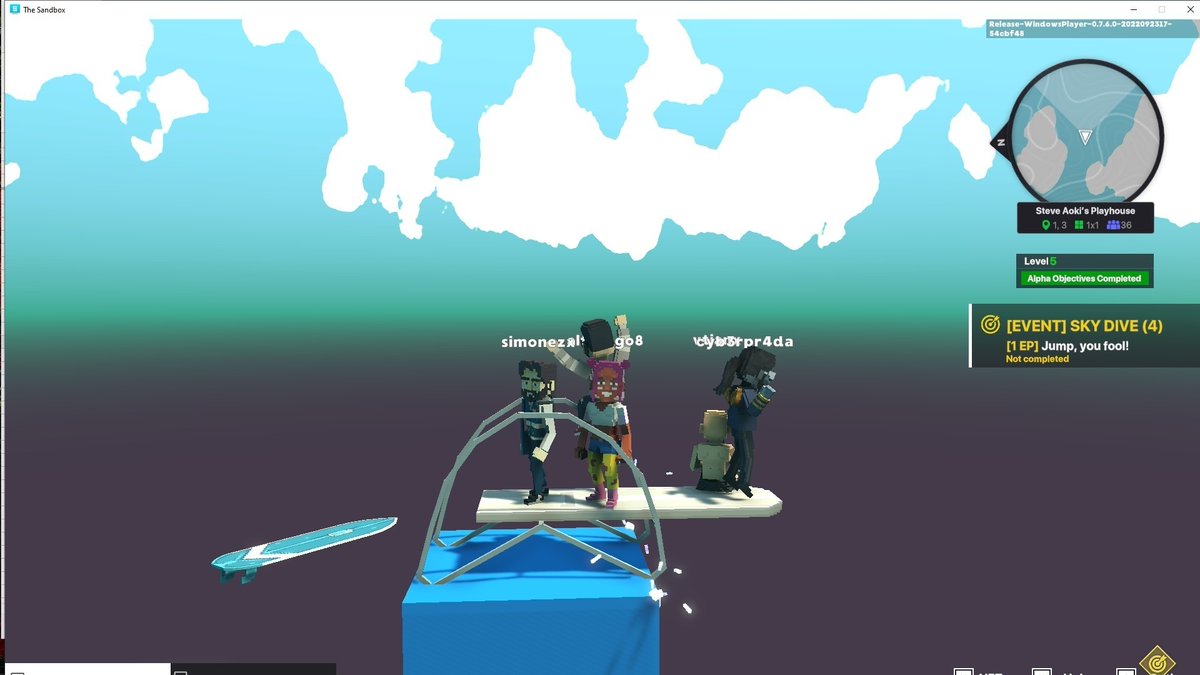LWilliams4022's tweet photo. @TheSandboxGame @steveaoki I just participated in the #SandboxAlphaS3Giveaway for a chance to win 500 SAND! Found the high diving board in @steveaoki's Playhouse, check out my screenshot below!
👇 https://t.co/8u2zEvaG5A