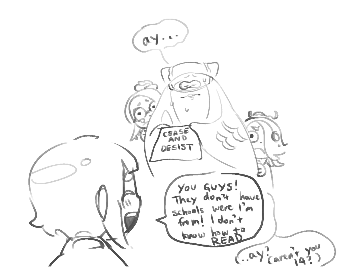 thinking about my inkling's interactions with deep cut (they are their biggest fan) (and thorn in the ass)