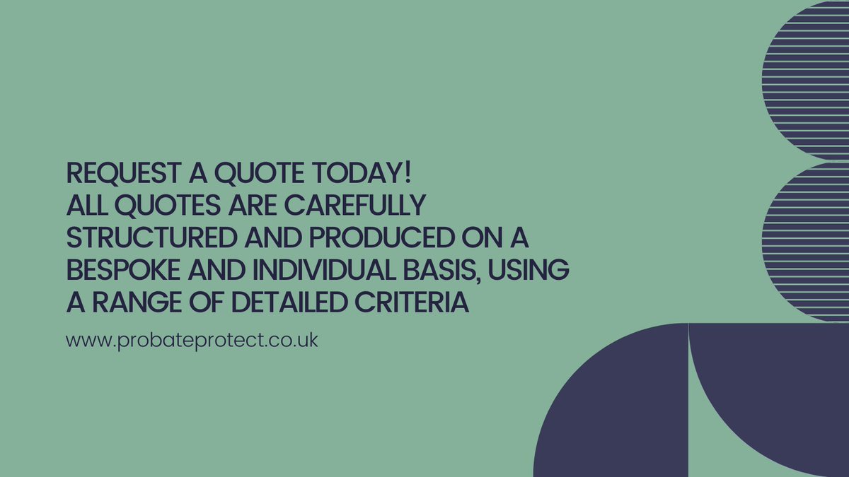 ProbateProtect's tweet image. Every quote we give will be completely unique, just as you are. Fill in the request form online probateprotect.co.uk or call us today on 0333 090 9719 to request your quote.
-
#trusts #probate #grandparent #grandchild #family #protect #trending #quote #protection