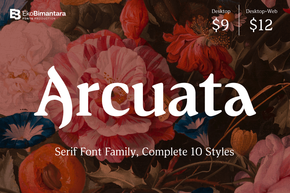 ertyazilim's tweet photo. Arcuata Serif Font Family, Complete 10 Styles - only $9!: NOW ON: Arcuata Serif Font Family, Complete 10 Styles - only $9!

Expires: October 11, 2022, 11:59 pm EST

Arcuata is a serif font family with soft characteristics. It features some uncial… https://t.co/BkrOKXgMIC https://t.co/YH0pfgkHjQ