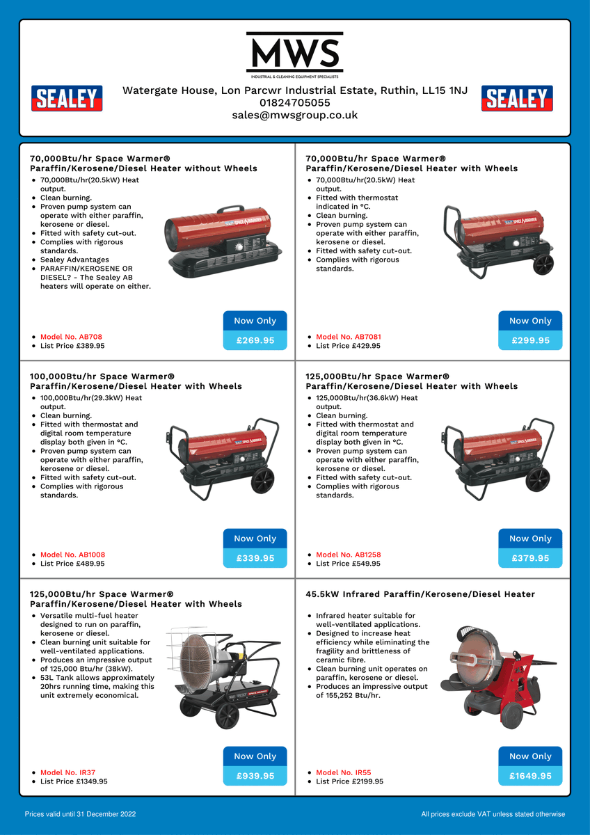MWSRuthin's tweet photo. Don't get caught out again this winter 🥶 Get yourself ready for the cold months ahead!!
We stock and sell all different sized space heaters to require your needs big or small, so don't miss out 🔥 or why don't you bring yours in to service! 
Give us a call for further info https://t.co/2lr32Cq5HP