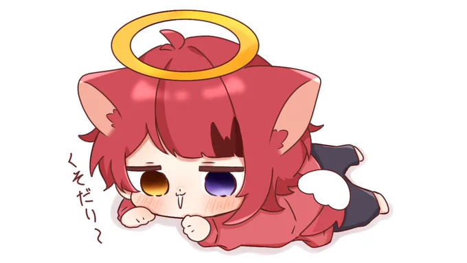なんで描いたかも覚えてないくそだり天使さんはいらっしゃった·̩͙꒰ঌ(*'֊'*)໒꒱·̩͙ 