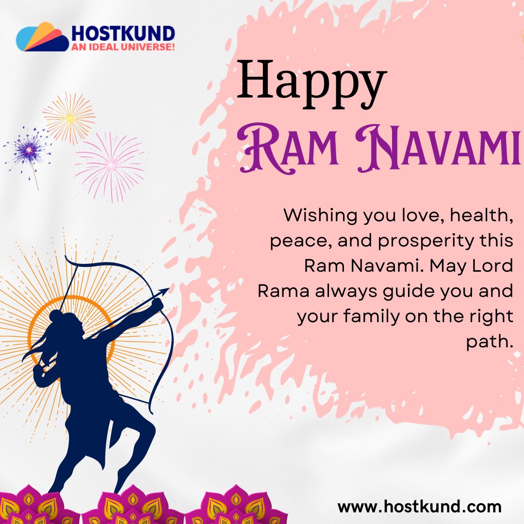 hostkund's tweet photo. Wishing you love, health, peace, and prosperity this Ram Navami. May Lord Rama always guide you and your family on the right path. https://t.co/3W9EIqc2AC