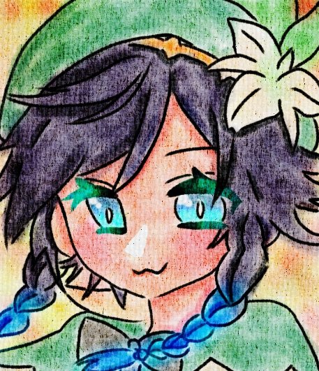 Neania_mew's tweet photo. Which picture do you think is the best? Venti please come. I love you so much !!!💙🍎🍃✨❤
#GenshinImpact 
#ventifanart https://t.co/LABvFO6HPv
