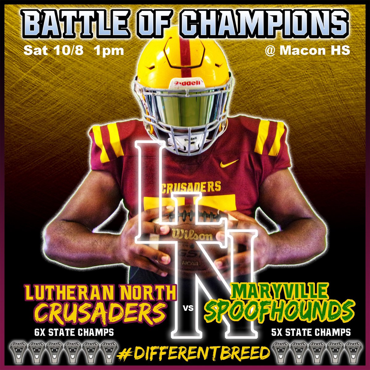 THECoachKdub's tweet photo. Canβt wait to play a physical game against another powerhouse program.
Most people run away from smoke. We like to play in it. Be different.
#DifferentBreed #ForOurGod https://t.co/LBcVGYutB3