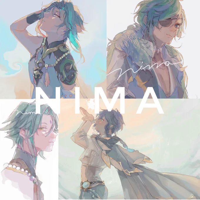 再販してますgnsnポストカード10枚セット+ステッカー2種  #booth_pm----------------gnsnイラスト集 Un instant pour moi …1000yen20p/カラー/ 