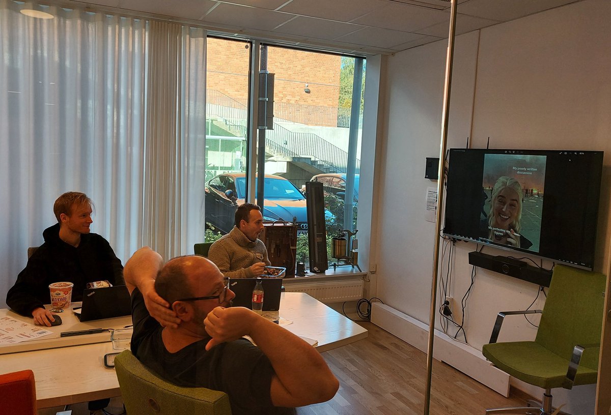 danielvaisanen's tweet photo. Serious research meeting at the Astrand laboratory. @WiApro @SebastianEdman @HorwathOscar https://t.co/u6yI77nleA