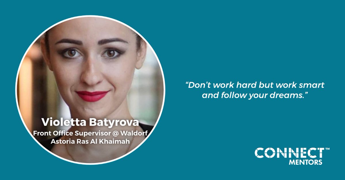 "Sharing insight and knowledge to support others means a lot" - Violetta Batyrova, Front Office Supervisor at <a href="/WaldorfRAK/">WaldorfAstoriaRAK</a> 
#mentoroftheweek

connectmentors.com/mentors/violet…

 If you are interested in becoming a mentor get in touch 📩Hello@connectmentors.com

#connect #support #thrive #HR