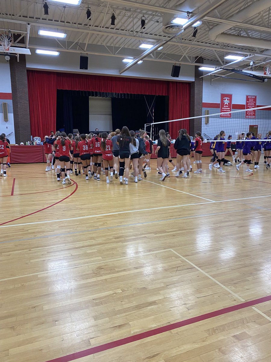 Not a great picture because we were so busy, but a fun night celebrating two W’s with our 7th and 8th grade teams over <a href="/aviatorsvball/">Butler Volleyball</a>.  Congrats ladies!!! 🏐🏐🙌🏻🙌🏻