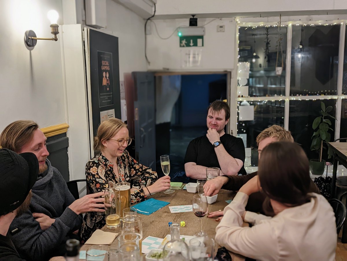morrowdigital's tweet photo. Here are some photos from our recent games night with our friends from @AppLaunchUK & @luna9design at @Chanceandcounters to make your Tuesday better! 😁
#boardgames #social #teamsocial #meetup #bristol #bristolbusiness #appdevelopment #dev #mobileapp #gamesnight #christmassteps https://t.co/YUNS0KG4vl