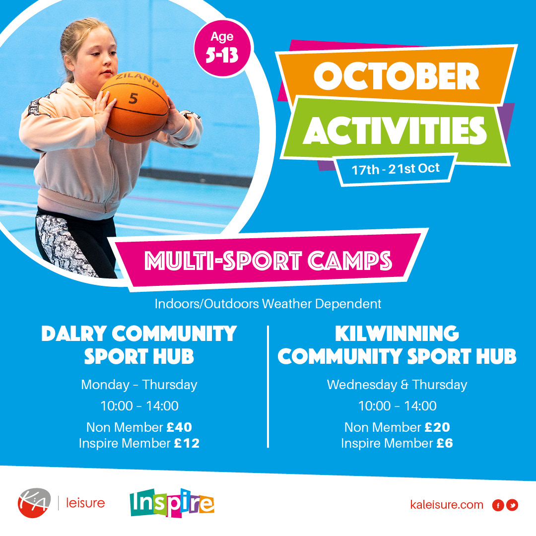 KALeisure's tweet photo. Kids can spend less time on their screens ๐ฎ and more time being active ๐คธ๐ฝ with KA Leisure during the October break!
โก๏ธ https://t.co/zWlubPNtKW
#OctoberActivities https://t.co/VPesNREeAM