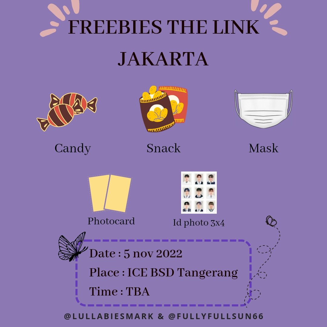 lullabiesmark's tweet photo. °  FREEBIES : THE LINK JAKARTA  °

by @lullabiesmark &amp; @fullyfullsun66

Hai nctzen! Aku mau bagi freebies buat kalian yg nonton #TheLinkInJakarta. Check the photo for details guys, see you at the venue! ♡

📍ICE BSD 5 Nov 2022

 #NCT127 #THELINKTourJakarta #NEOCITY_THE_LINK_JKT https://t.co/FUOX7uCMpL