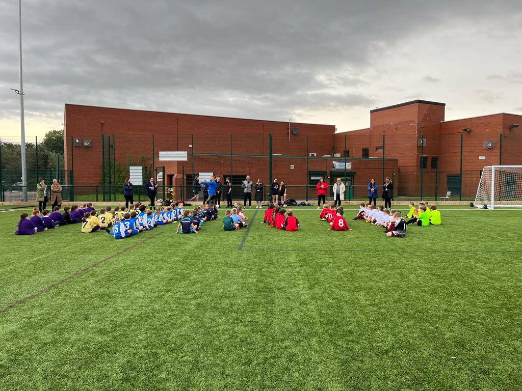 OBAcademy's tweet photo. Runcorn School Games Football Festival is fully in swing today! We are having a day of various schools competing against each other. @Halton_SG https://t.co/jWiwl98gVY