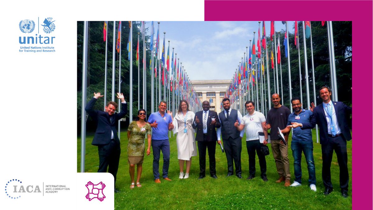 UNITAR's tweet photo. Learn concepts and practical tools for preventing and countering corruption and diplomacy with the Master in Anti-Corruption and Diplomacy, created in partnership with @iaca_academy. 

Register now! 
https://t.co/gkmOul9Fxt

#AntiCorruption https://t.co/ySKaQyQFHA