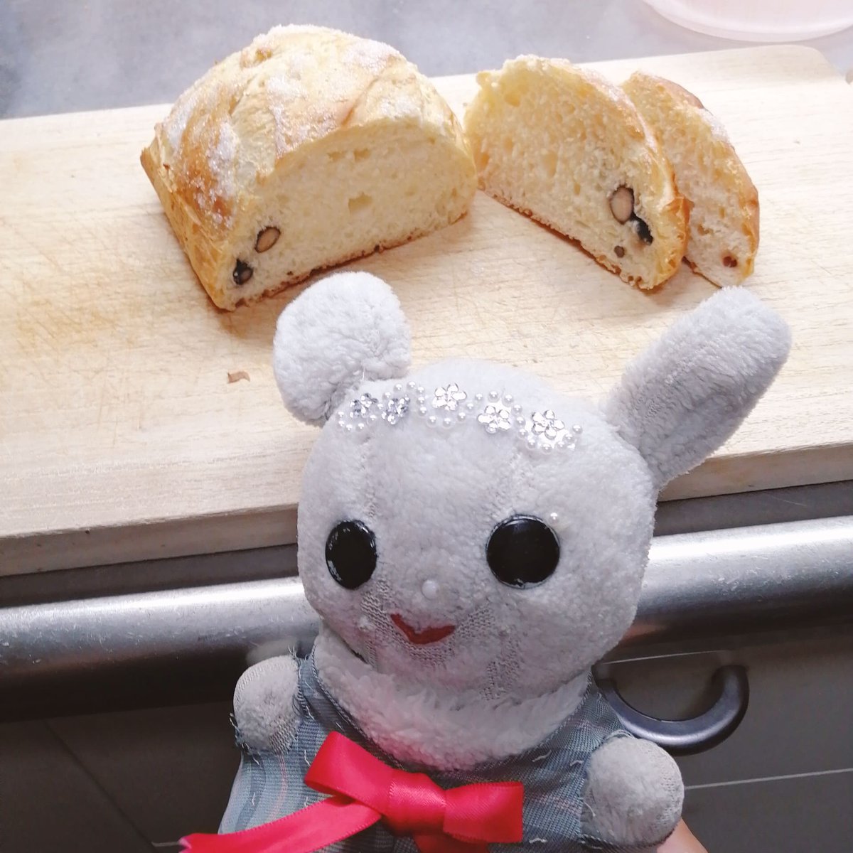 shimba_bakery's tweet photo. 黒豆丸パン🍞ビッグサイズ、ふわふわに焼き上がりました🐰
．
#パンスタグラム　#パン好きな人と繋がりたい　#パンのある暮らし #気まぐれパン　#しんばベーカリー　#bakery　#bread　#面包 #真场面包店　#ゆきっこポロロン https://t.co/SWTBHZstoH