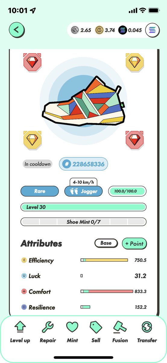 What do you think it should go for on #STEPN Marketplace ??? 🥇SOL

DM me with offers.  I’ll keep posting what it can do 🤩