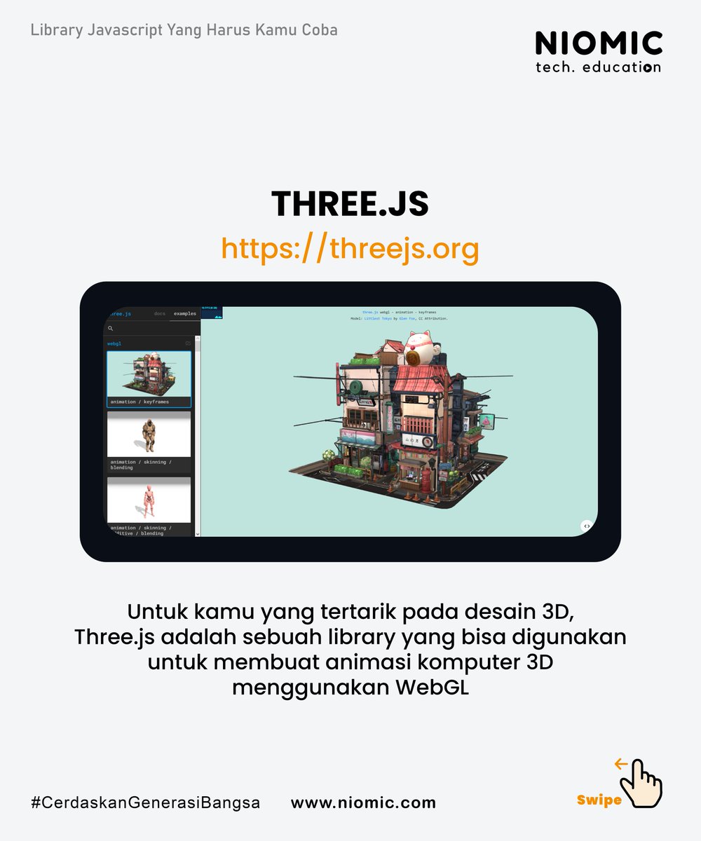 niomicID's tweet photo. Library JavaScript
.
#niomic #cerdaskangenerasibangsa #belajarprogramming #extensions #chrome #chromeextension #programmerindonesia #programmer #programming #tech #technology #framework #library #javascript https://t.co/WZ8mkrM3e9