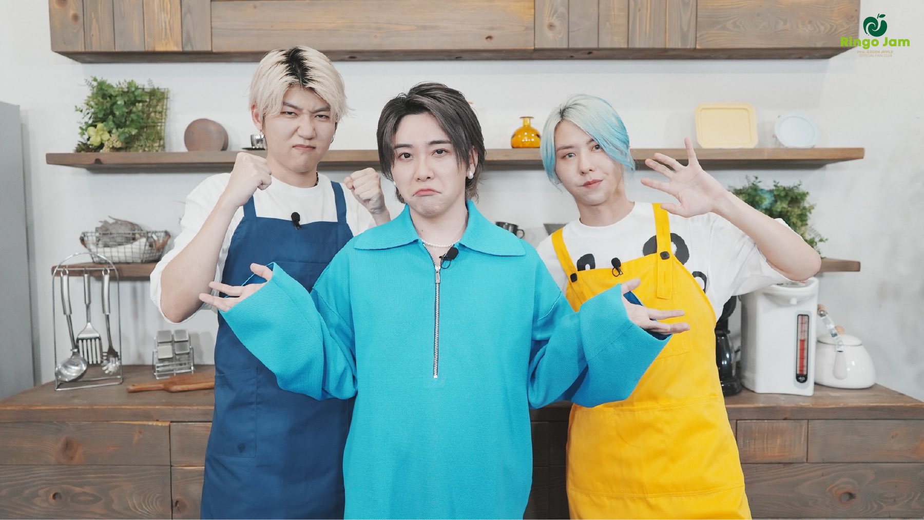 Mrs.GREENAPPLE　エプロン　大森元貴おしゃれ袋付 からし色 お揃い Mrs.GREENAPPLE エプロン 大森元貴おしゃれ袋付 からし色 お揃い