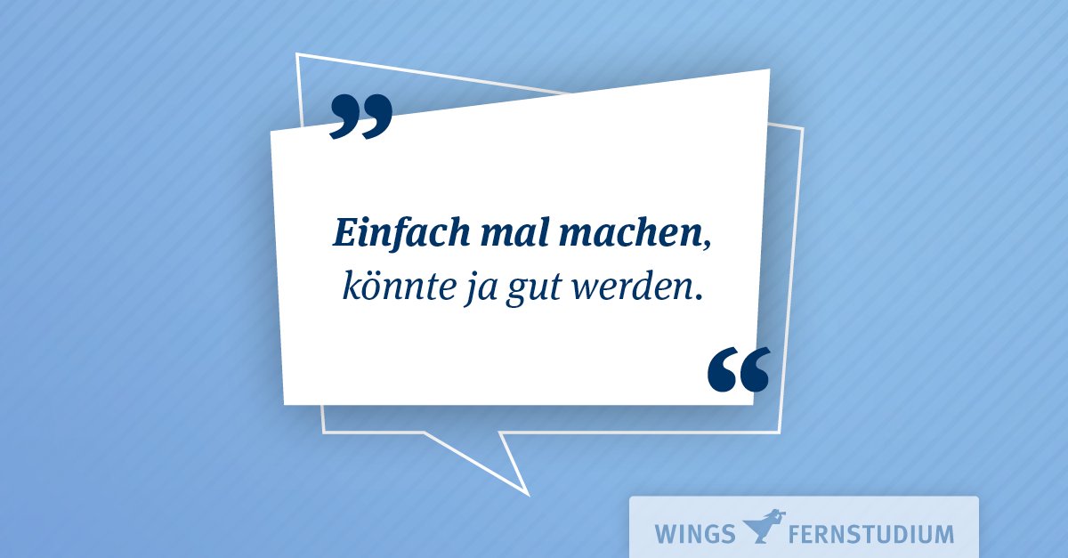 Wie oft müssen wir über unseren eigenen Schatten springen, merken aber direkt danach, dass es das wert war. 
Denn: Einfach mal machen, könnte ja gut werden. Einer unser Lieblingssprüche. Er hat sich schon so oft bewahrheitet. 🧘
