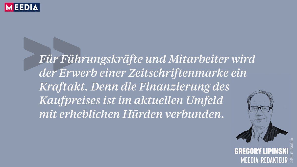 Thomas Rabe stehen schwere Zeiten bevor: Angesichts einer drohenden Rezession wird er es nicht leicht haben, für viele Marken von Gruner+Jahr einen neuen Eigentümer zu finden. Diese Optionen stehen ihm zur Wahl: (+)
meedia.de/2022/10/04/des…