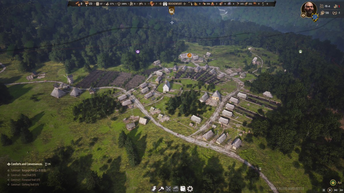 played the manor lords demo and its really promising! all the more excited for release