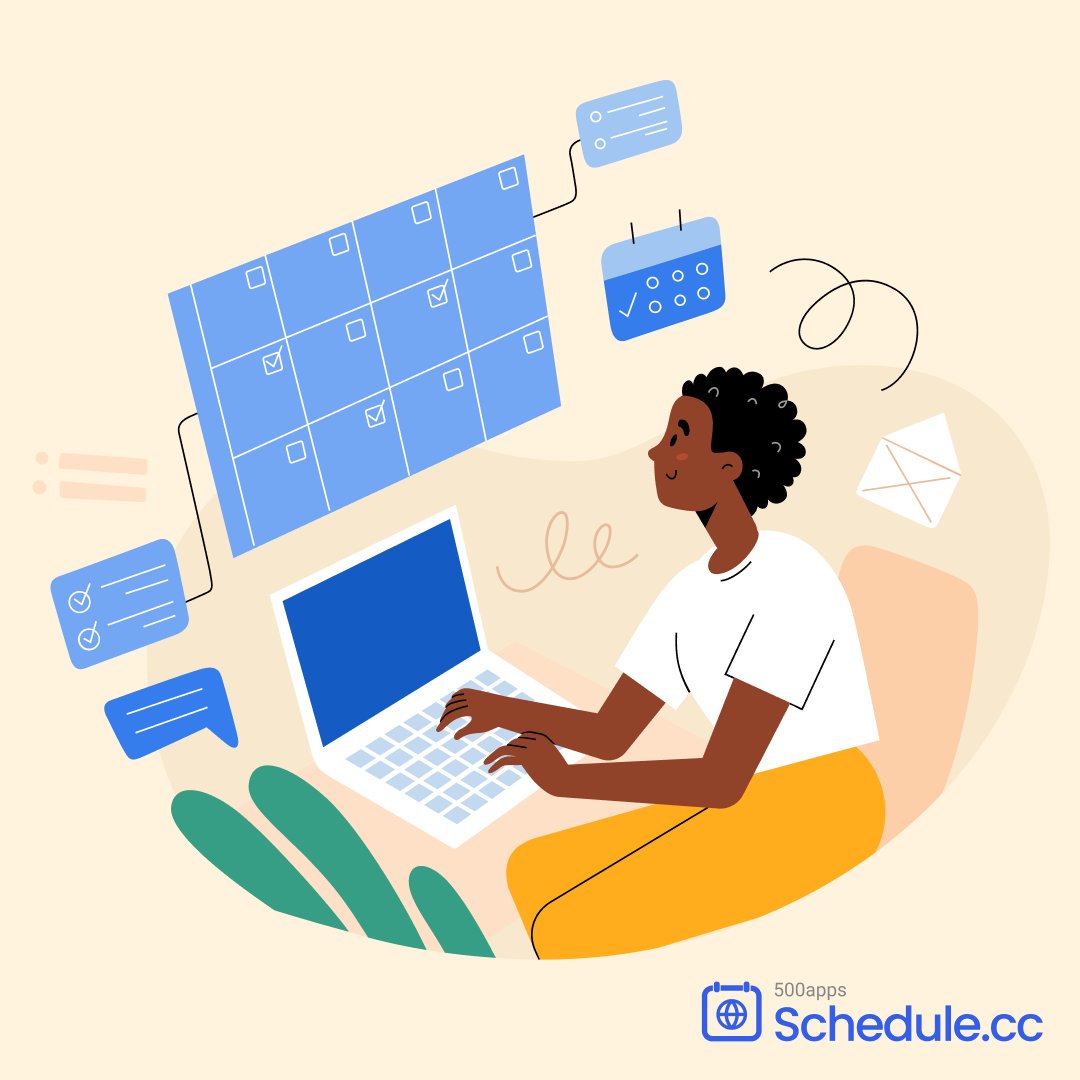 schedulecc's tweet image. Learn about the 7 types of appointment scheduling and how to use an appointment scheduling tool to practice them online.
bit.ly/3OX4yVN
#500apps #AppointmentSchedulingSoftware