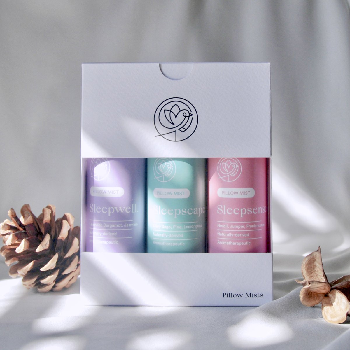 itsajora's tweet photo. 15% OFF❗️🌿 Ajora pillow mists gift set. Unwind the mind and sleep happy with our scented oasis trio of Sleepwell, Sleepsense and Sleepscape pillow mists – why pick one, if you can have all three? Blissful blends inspired by Mother Nature to help hit the hay. #ajora https://t.co/q76kco7aHV