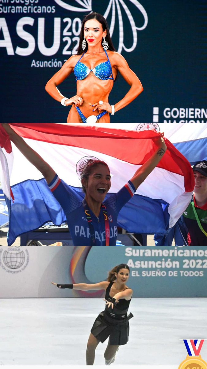 FilartigaPastor's tweet photo. 🇵🇾 LAS PARAGUAYAS VALEN ORO...!

Las 3️⃣ primeras fueron logradas por mujeres:

🥉Silvina Santacruz - 
Bikini en Fisicoculturismo 💪 
🥉Agua Marina Espínola-
Ciclismo de Ruta. 🚴 
🥉Erika Alarcón -
Solo de Danza Patinaje Artístico. 💃🏻

 Asunción 2022 #ElSueñodeTodos #odesur2022 https://t.co/nagfsXYfo0