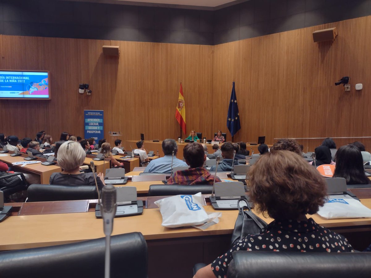 platdeinfancia's tweet photo. Niñas y niños trasladan sus preocupaciones y propuestas en la conmemoración del Dia Internacional de la Niña 2022, organizado por @PlanInt_ES   #EqualPowerNow https://t.co/yj1Do3Fuxl