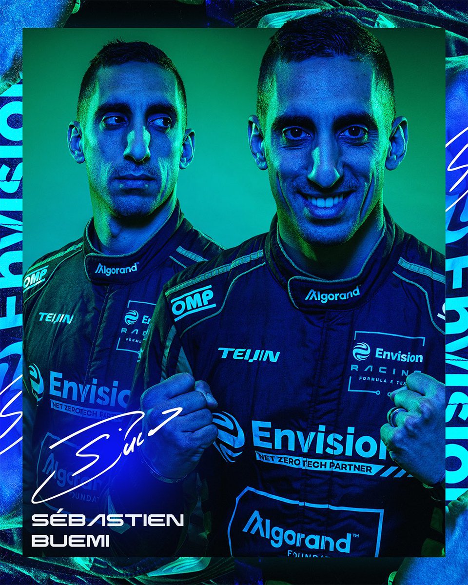 Had a lot of fun with this graphic for
our new driver reveal for Season 9. Looking forward to working with the legend that is
<a href="/Sebastien_buemi/">Sébastien Buemi</a> 
#envisionracing #formulae