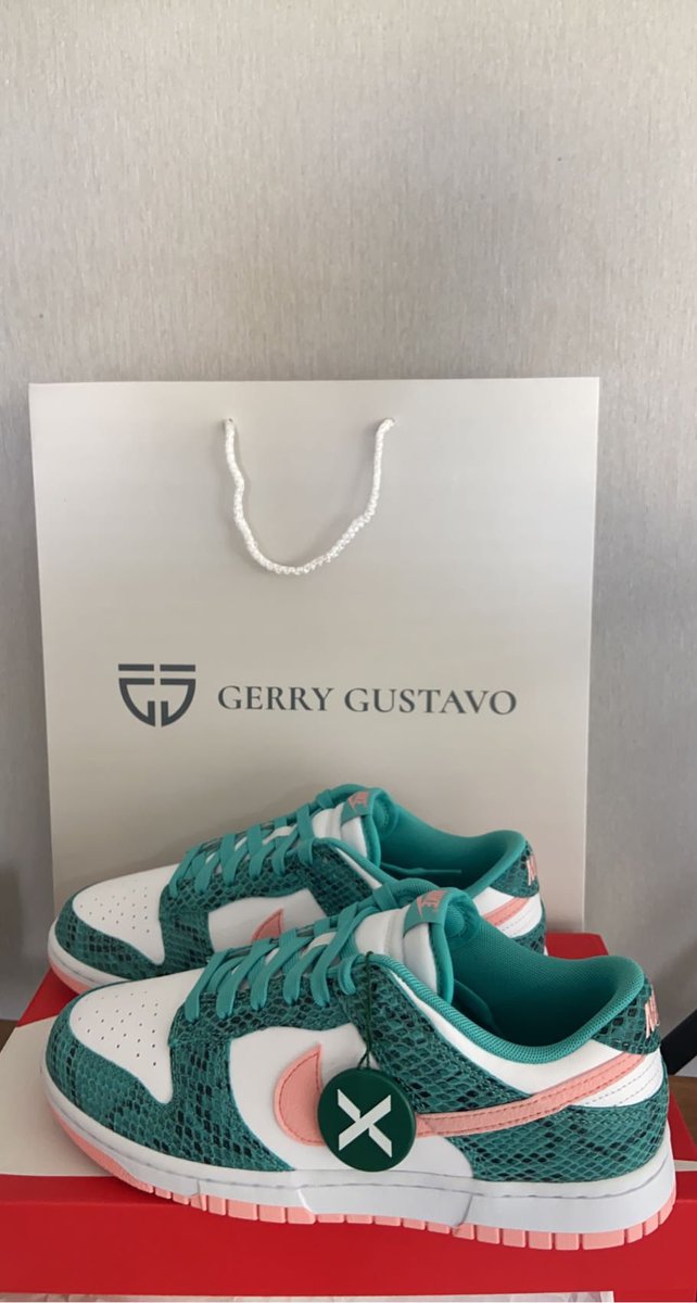 GerryGustavo's tweet photo. @nikesb⁩ Dunk Low Snakeskin Washed Teal Bleached Coral 
~~~~~~~~~~~~~~~~~~~~~~~~~~~
Size: 35- 47 EU || 4 - 13 US 
~~~~~~~~~~~~~~~~~~~~~~~~~~~
📞 WhatsApp +905338575462 
BUY HERE: https://t.co/XnVw5K9JiU https://t.co/kIM2QY1luc