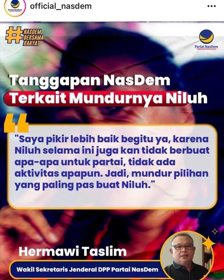 Niluh Djelantik konsisten memperjuangkan hak rakyat. Memeluk kaum termarjinalkan jauh sebelum NasDem berdiri. Tidak ada guna mengkerdilkan kami. Jutaan rakyat Bali tidak akan membiarkanku berjalan sendirian.Semakin kami direndahkan. Semakin semesta meninggikan derajat kami.