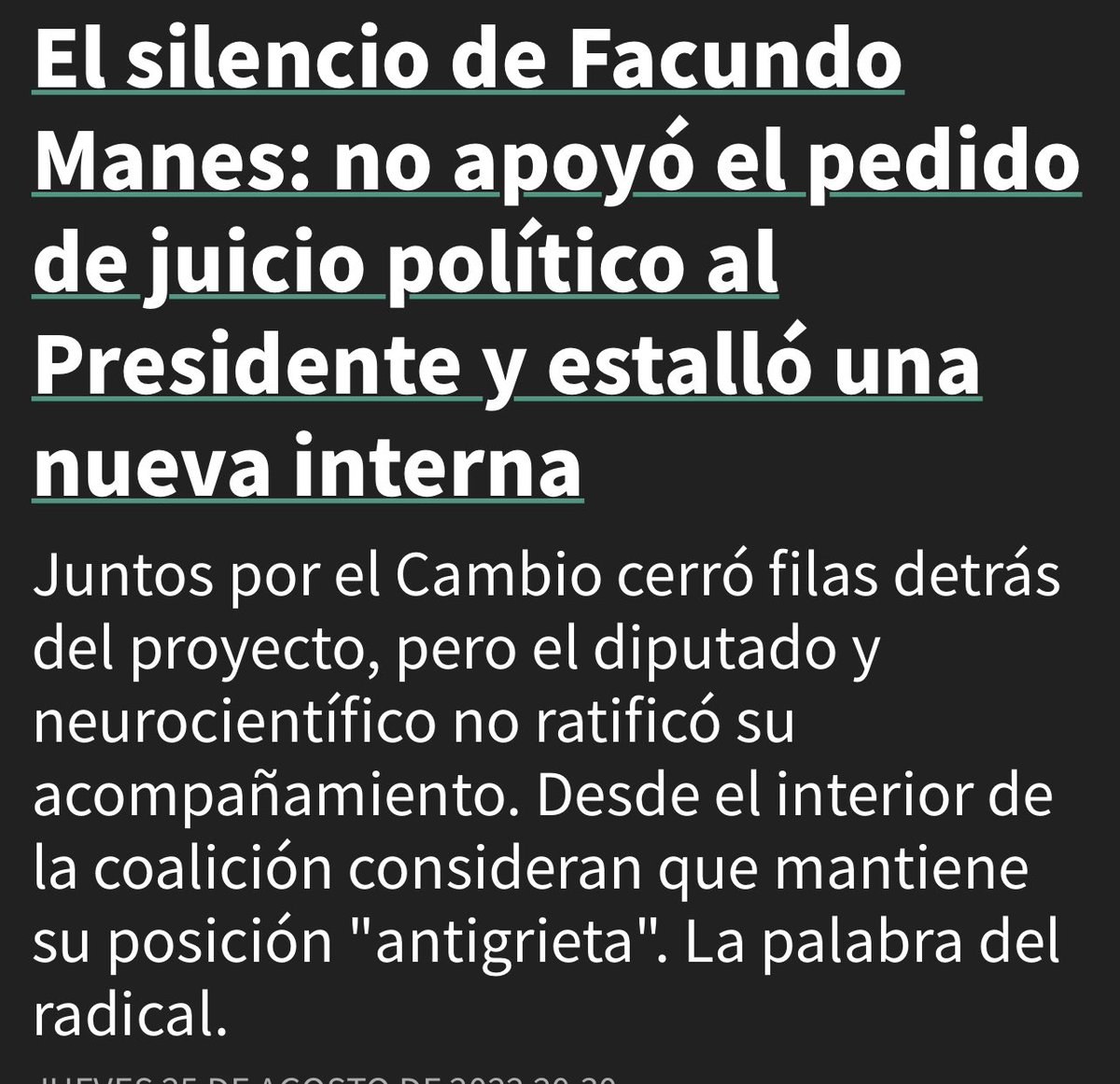 ricardolazo84's tweet photo. Recordemos que el impresentable de @ManesF, que critica a Macri, es el mismo que no apoyó el pedido de juicio político al peor presidente de la Historia.
#ChauManes https://t.co/NxZ0ggefCT