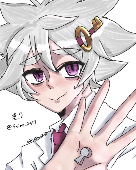 星野自殺( )さんの先生線画を塗ってみました!めちゃくちゃ楽しかったです!ありがとうございます!! 