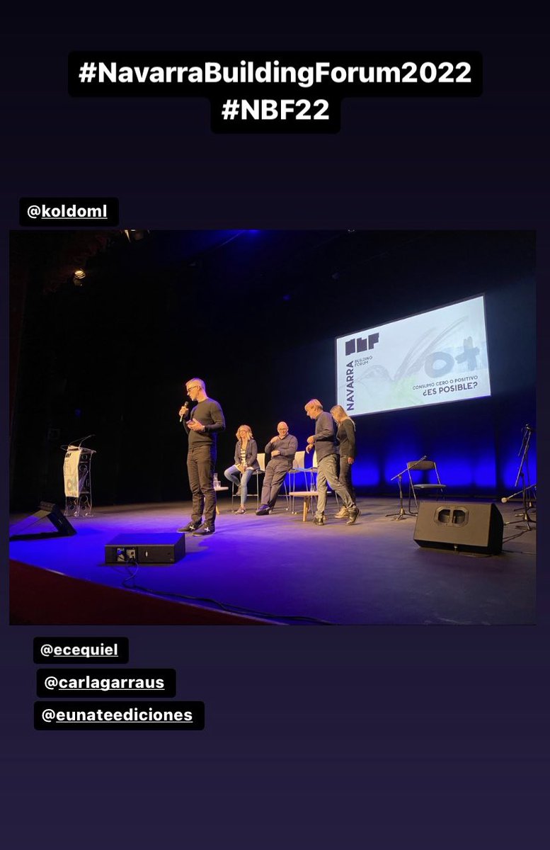 YOU_MEDIA's tweet photo. #NavarraBuildingForum2022 #NBF22 Presentación ‘El nido que eres’, el libro de Koldo Monreal @casa_plazaola 

📸 equipo de profesionales que han acompañado al autor en el proceso de elaboración de esta obra @ECEQUIEL_ https://t.co/rsrNDJQgGd