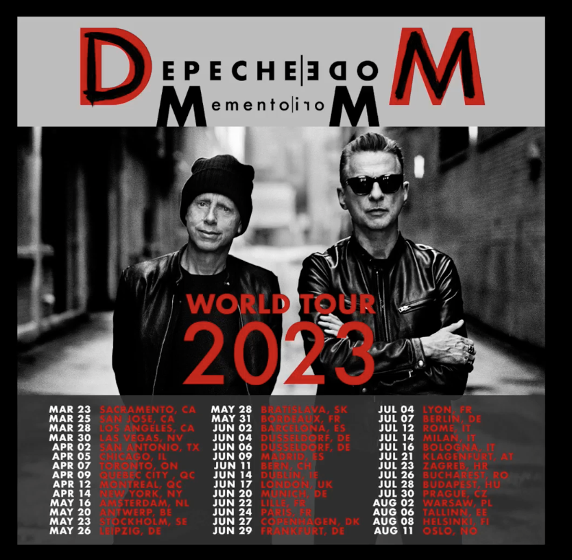 PersonalMode's tweet photo. Depeche Mode World Tour 2023 #DepecheMode #WorldTour2023 #MementoMori #Tour https://t.co/1PfG0ZjUGc