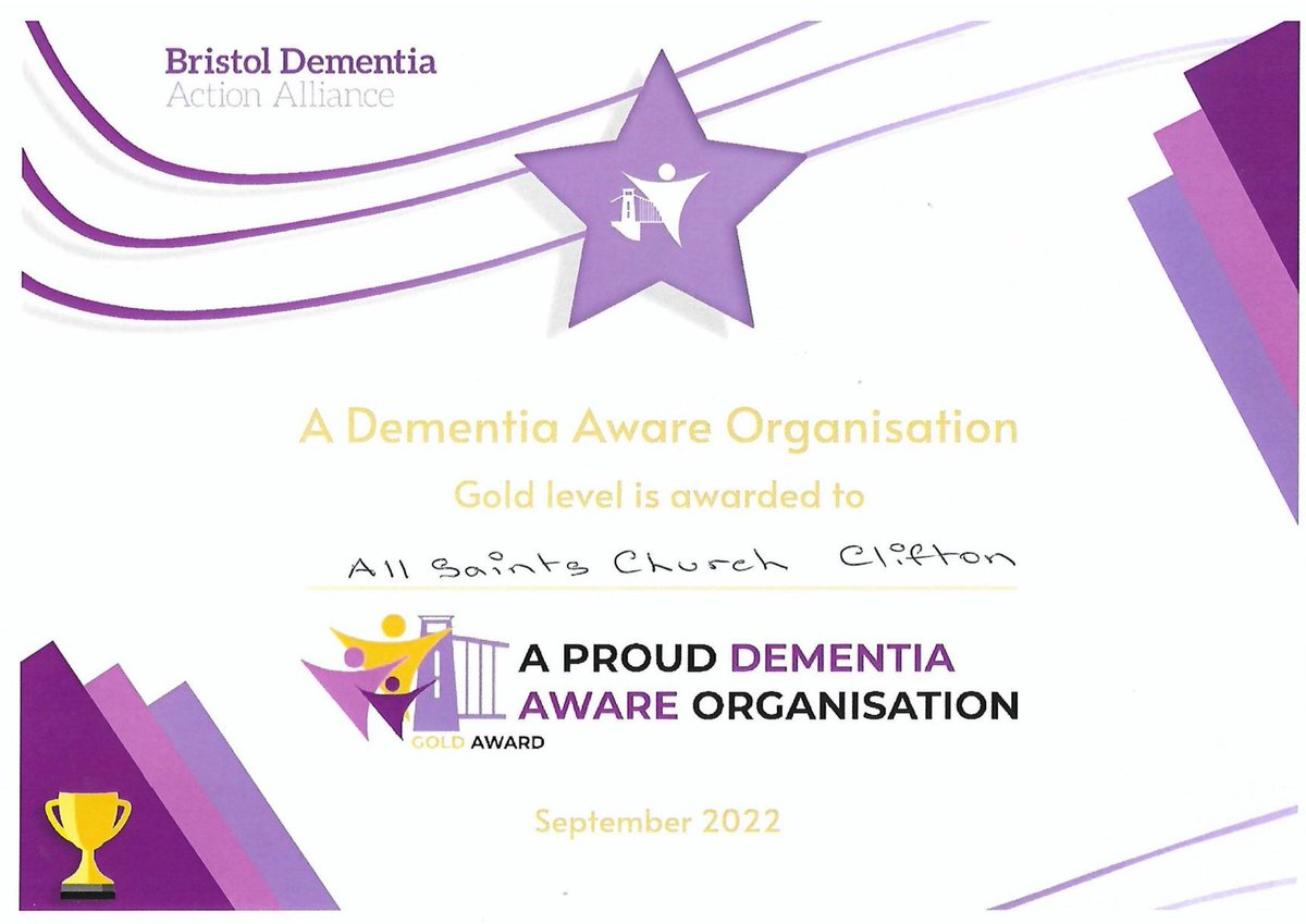 Hemel255's tweet photo. FRIENDS TOGETHER - Dementia Friendly Café 
Thursday 6th Oct 10am-12pm
Free tea/coffee &amp; delicious home-made cakes
Come along this Thursday and help us celebrate our Dementia Aware Organisation Gold Award presented to us by Bristol Dementia Action Alliance (BDAA) last week! https://t.co/TM87MVVSDh