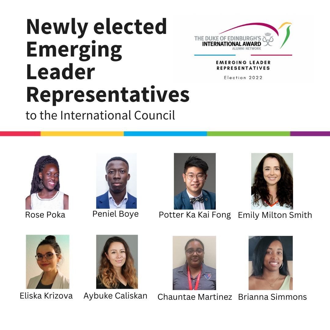 We are delighted to announce the newly elected @IntawardAlumni Emerging Leaders. Eight representatives were elected by their peers to sit on the International Council and represent the voice of young people across the Association. Well done and congratulations to all! #WORLDREADY