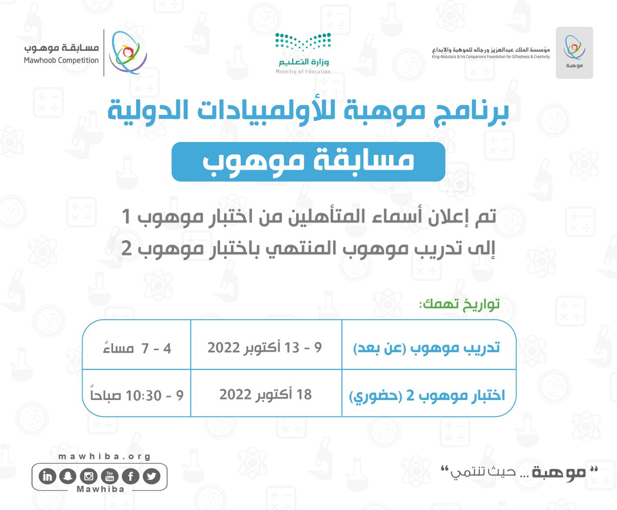 مؤسسة الملك عبدالعزيز ورجاله للموهبة والإبداع tweet media