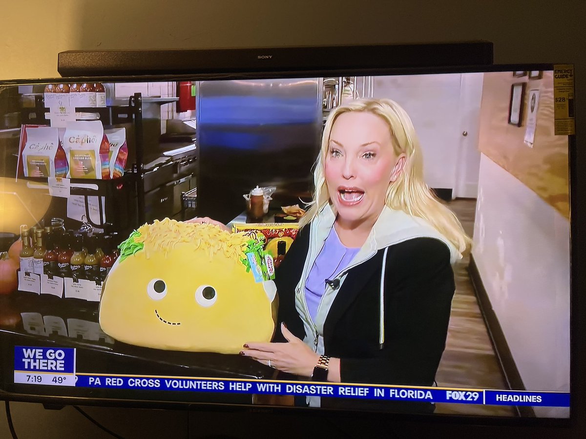 Good Morning <a href="/JennFredFOX29/">jenn frederick</a> <a href="/KarenFox29/">Karen Hepp</a> <a href="/MikeFOX29/">Mike Jerrick</a> HAPPY NATIONAL TACO DAY <a href="/revolutiontaco/">Revolution Taco</a> ‼️ On a Tuesday 🌮 <a href="/FOX29philly/">FOX 29</a> #fox29goodday