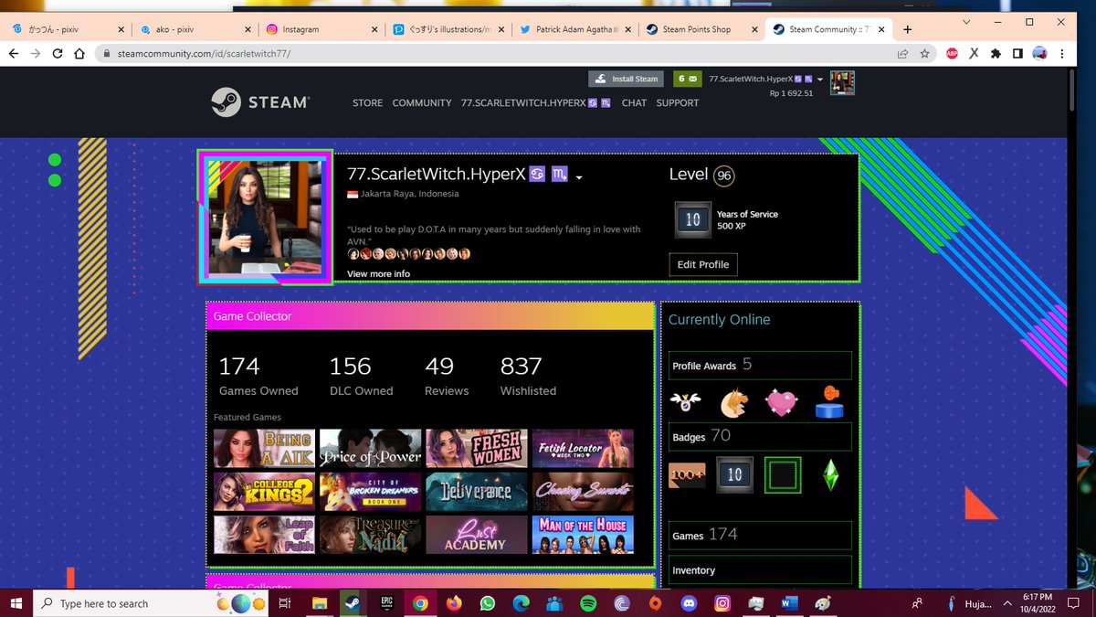Patrick_Agatha's tweet image. Happy 10 years of service Steam : Steam profile 2022