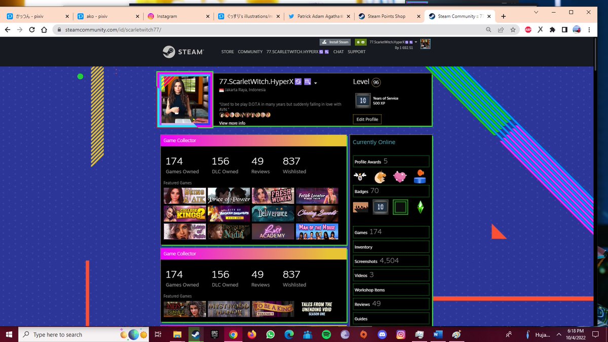 Patrick_Agatha's tweet image. Happy 10 years of service Steam : Steam profile 2022